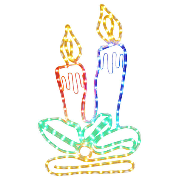 vidaXL Ziemassvētku svecī&scaron;u figūra, 144 LED, 70x42 cm