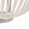 vidaXL griestu lampa, vītols, 30x22 cm, 40 W, lodveida, E27, balta