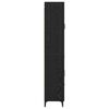 vidaXL Augstais skapītis Melns ozolkoks 69,5 x 34 x 180 cm