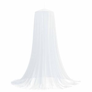 vidaXL Moskītu siets gultai 3 gab. 156 mesh Balts ⌀56 x 220 cm