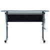 vidaXL Zīmē&scaron;anas galds Melna 110 x 60 x 87 cm Skaidu plāksne