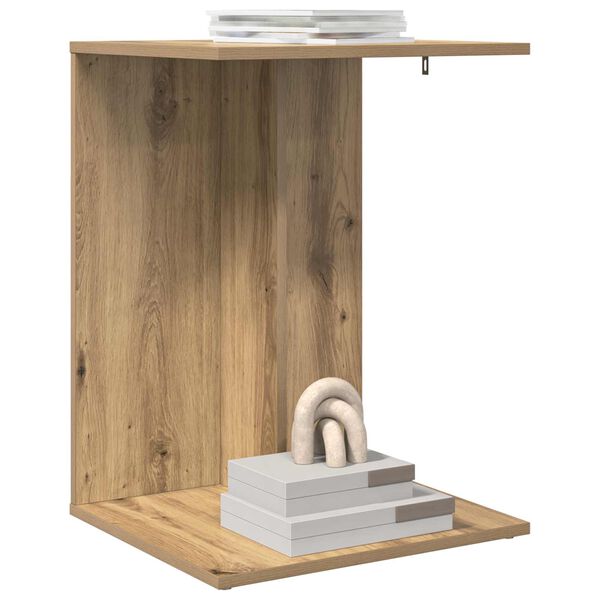 vidaXL Sānu galds Artisānā ozols 45 x 40 x 62,5 cm Inženierijas koks