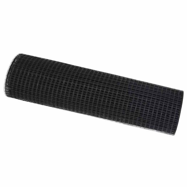 vidaXL Metinātās stieples žogs Pelēka 0.4 x 10 m