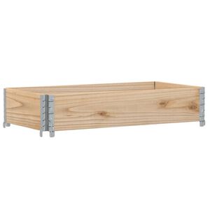 vidaXL dārza puķu kaste, 100x50 cm, priedes masīvkoks