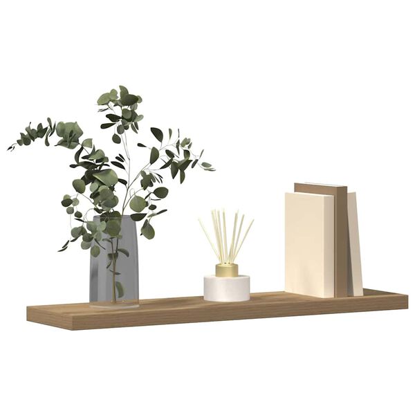 vidaXL sienas plaukti 4 gab. koka krāsa 40x10x1,5 cm inženierijas koks