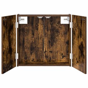 vidaXL Dartboard skapis Kūpināts ozols 56 x 12 x 53,5 cm