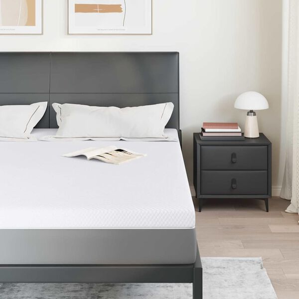 vidaXL Matracis Balts 200 x 200 cm Žakarda audums