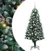 vidaXL Mākslīgā Ziemassvētku eglīte su 150 LED ar statīvu Zaļa 150 cm