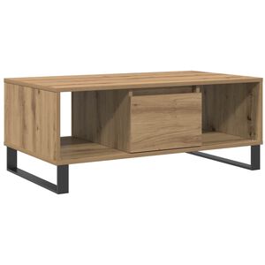 vidaXL kafijas galdiņ&scaron;, koka krāsa, 90x50x36,5 cm, inženierijas koks