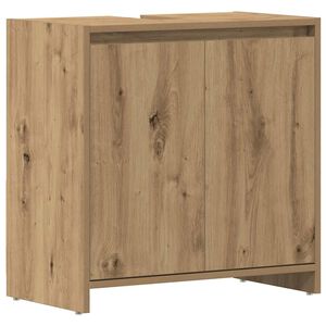 vidaXL vannasistabas skapītis koka krāsa 60x33x60 cm inženierijas koks