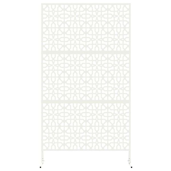 vidaXL Privātuma ekrāns Balts 100 x 50 x 180 cm Tērauds