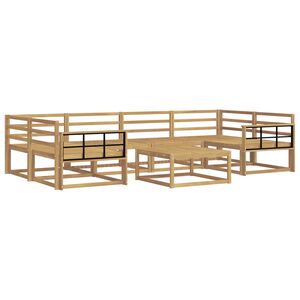 vidaXL Āra dīvānu komplekts 7 pcs Balts