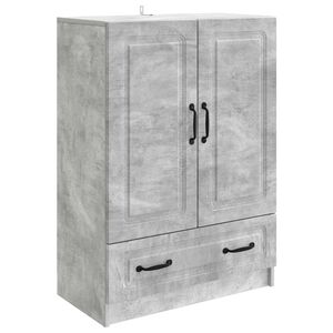 vidaXL Puse Betona pelēks 66 x 34,5 x 92 cm Inženierijas koks