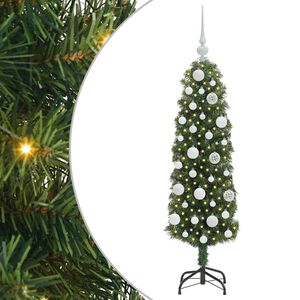 vidaXL Mākslīgā Ziemassvētku eglīte su 150 LED ar statīvu Zaļa 120 cm
