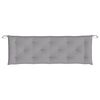 vidaXL dārza sola matracis, 150x50x7 cm, pelēks audums