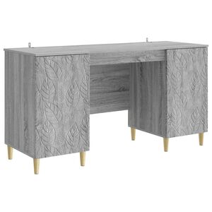 vidaXL Galds Pelēks Sonoma 142,5 x 50 x 75 cm Inženierijas koks