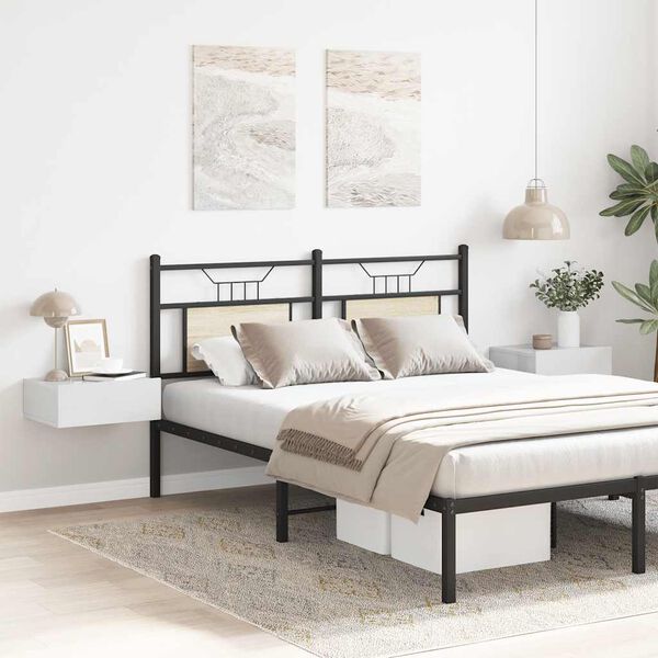 vidaXL naktsskapīši, 2 gab., 40x30x15 cm, stiprināmi pie sienas, balti