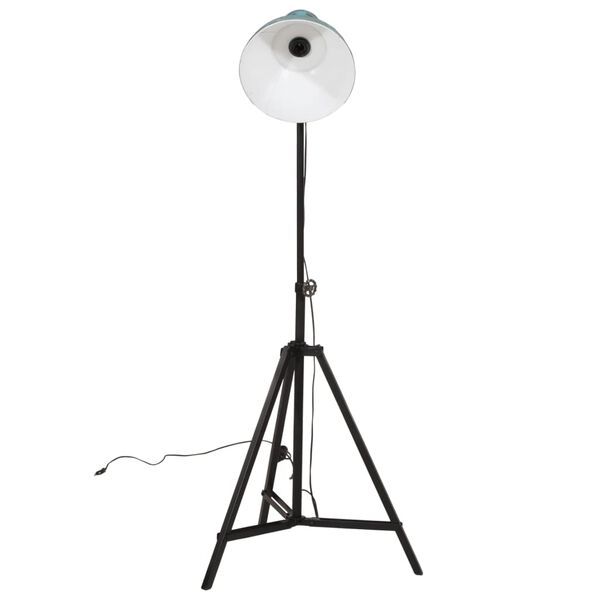 vidaXL grīdas lampa, 25 W, bružāti zila, 61x61x90/150 cm E27