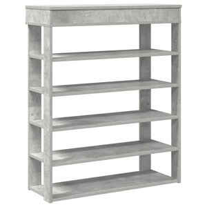 vidaXL apavu plaukts betona ozols 80x30x98 cm inženierijas koks