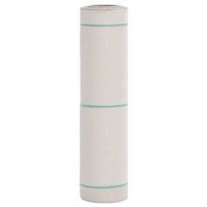 vidaXL nezāļu membrāna, balta, 0,5x10 m, PP