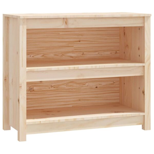 vidaXL grāmatu plaukts, 80x35x68 cm, priedes masīvkoks