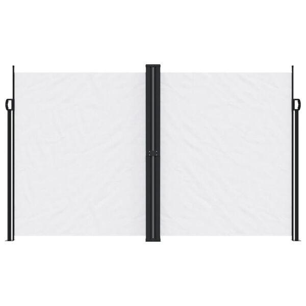 vidaXL izvelkama sānu markīze, balta, 200x600 cm