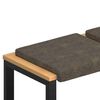 vidaXL Solspilvens 2 gab. Mākslīgais zam&scaron;s Tum&scaron;i pelēka Dziļums 35 cm