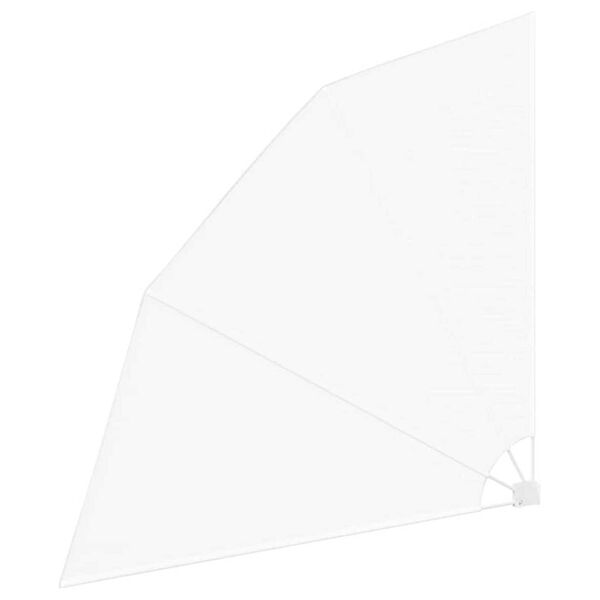 vidaXL Balkona privātuma ekrāns Balts 210 x 210 cm audums