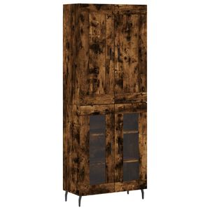 vidaXL augstais skapis, ozolkoka, 69,5x34x180 cm, inženierijas koks