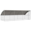 vidaXL Vistu būris ar 1 durvīm 3 gab. Sudraba 600x200x200cm