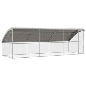 vidaXL Vistu būris ar 1 durvīm 3 gab. Sudraba 600x200x200cm
