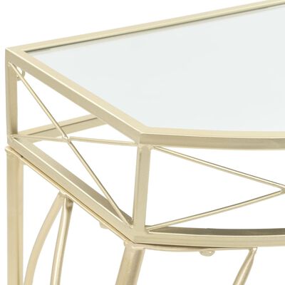 vidaXL galdiņš, franču stils, metāls, 82x39x76 cm, zelta krāsa