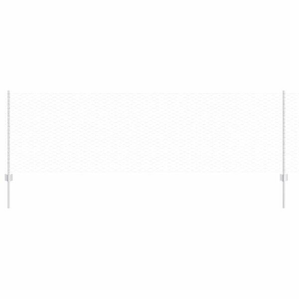 vidaXL Žogs ar stabu Sudraba 0,8 x 50 m Tērauds