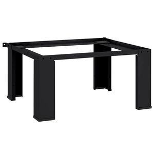 vidaXL Veļas mazgājamā ma&scaron;īna uzpaliks Melns 64 x 55 x 32,5 cm Tērauds