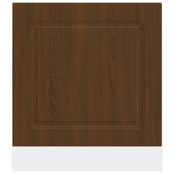 vidaXL trauku mazgājamās mašīnas panelis Kalmar ozolkoka 60x1,5x67 cm