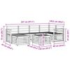 vidaXL Dīvāna komplekti Dabiska Cietā akācijas koks
