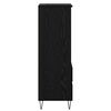 vidaXL Augstais skapītis ar atvilktni Melns ozolkoks 40 x 36 x 110 cm