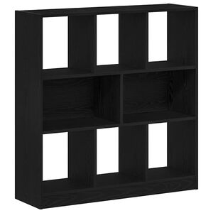 vidaXL grāmatu skapis melns ozols 97,5x29,5x100 cm inženierijas koks