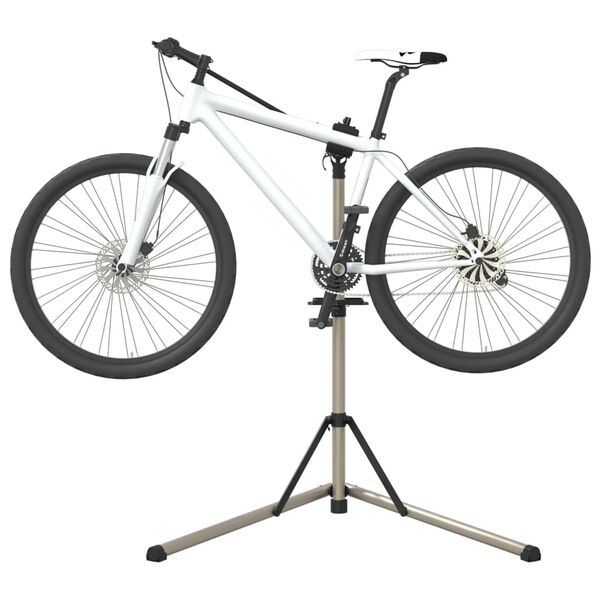 vidaXL velosipēdu remonta statīvs, salokāms, 102-160 cm, alumīnijs