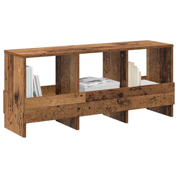 vidaXL Žurnālu statīvs Vecs koks 102 x 30 x 45 cm