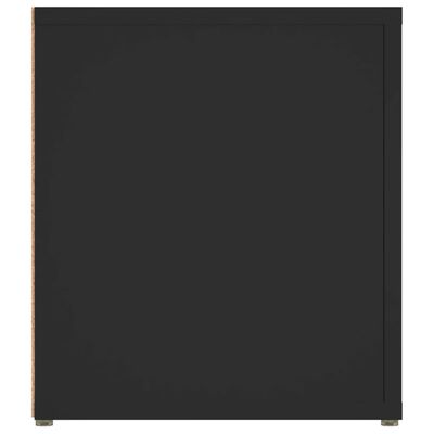 vidaXL TV skapītis, melns, 80x31,5x36 cm, inženierijas koks