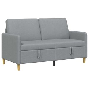 vidaXL Sofas ar uzglabā&scaron;anu Gai&scaron;i pelēka 152 x 78 x 87 cm Poliesters