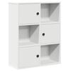 vidaXL grāmatu plaukts, balts, 60x24x76,5 cm, inženierijas koks