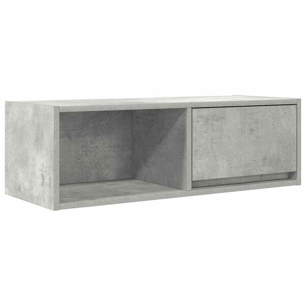 vidaXL TV skapītis, betonpelēks, 80x31x25,5 cm, inženierijas koks