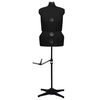 vidaXL sievietes manekens, regulējams, melns, L, 44-50