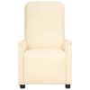 vidaXL masāžas krēsls, paceļams, krēmkrāsas mākslīgā āda