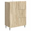 vidaXL Puse Sonomas ozols 66 x 34,5 x 91,5 cm Inženierijas koks