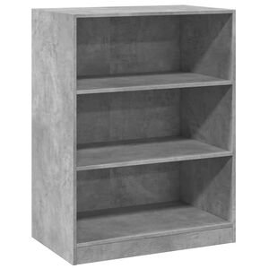 vidaXL skapis, betona pelēks, 77x48x102 cm, inženierijas koks
