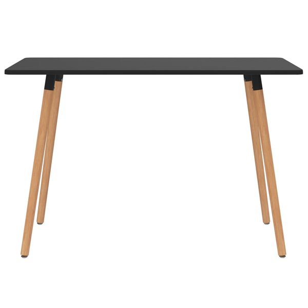 vidaXL 7-daļīgs virtuves mēbeļu komplekts, melns