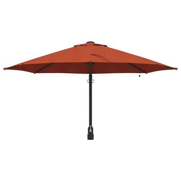 vidaXL Dārza parasols Sarkanbrūns 248 x 248 x 148 cm
